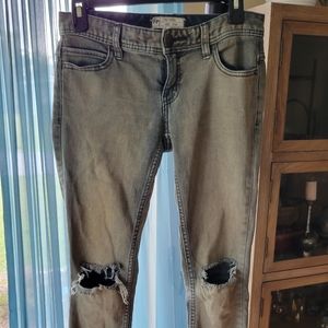 Free People Jeans Olive Green size 25